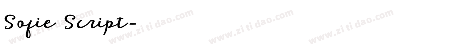 Sofie Script字体转换